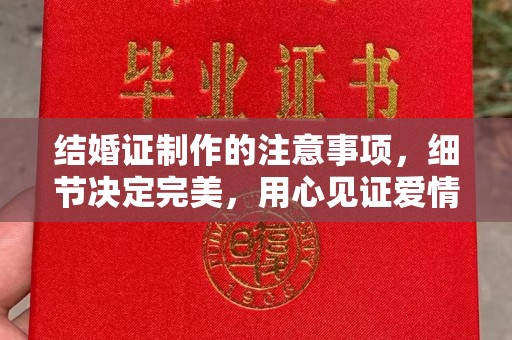蜀山结婚证制作的注意事项，细节决定完美，用心见证爱情